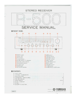 Yamaha R-500 - Service Manual